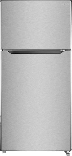 Insignia™ - 18 Cu. Ft. Top-Freezer Refrigerator - Stainless steel