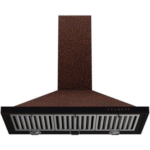 ZLINE - 30 inches - Externally Vented - Wall Range Hood - Baked Embossed Copper-Front_Standard 