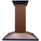 ZLINE - 36 inches - Externally Vented - Island Range Hood - Embossed Copper-Front_Standard