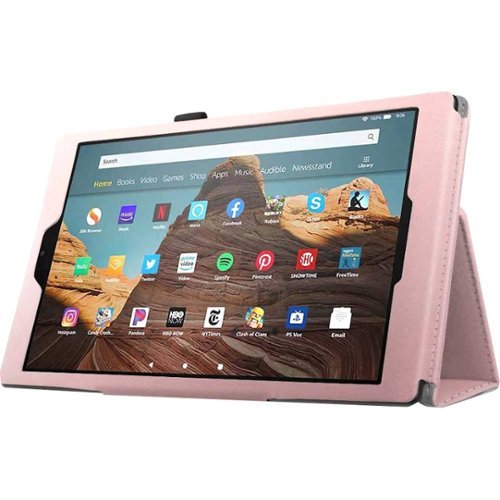 SaharaCase - Folio Case for Amazon Kindle Fire HD 10 (2019) - Pink-Left_Standard 