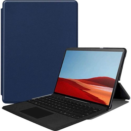 SaharaCase Folio Case for Microsoft Surface Pro X - Blue WORLDWIDE DELIVERY