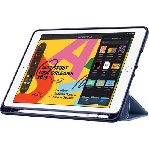 SaharaCase - Folio Case for Apple iPad 10.2" (8th Gen 2020) and (9th Gen 2021) - Blue