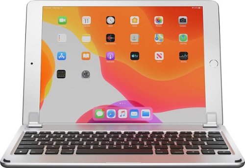 Brydge - Wireless Keyboard for Apple® iPad® 10.2" (7th Gen 2019, 8th Gen 2020 & 9th Gen 2021) - Silver