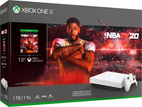 Microsoft - Xbox One X 1TB NBA 2K20 Special Edition Console Bundle - White