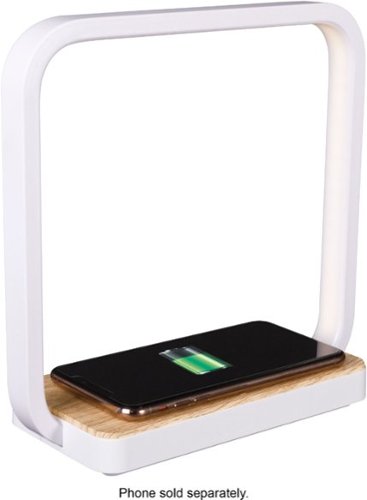 OttLite Desk Lamp/Night Light with Three Brightness Settings, USB Port & Qi Certified Wireless Charging Pad for iPhone/Android - White WHERE TO BUY