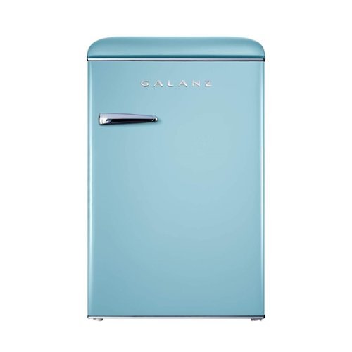 Galanz - Retro 4.4 Cu. Ft. Mini Fridge - Blue-Front_Standard 