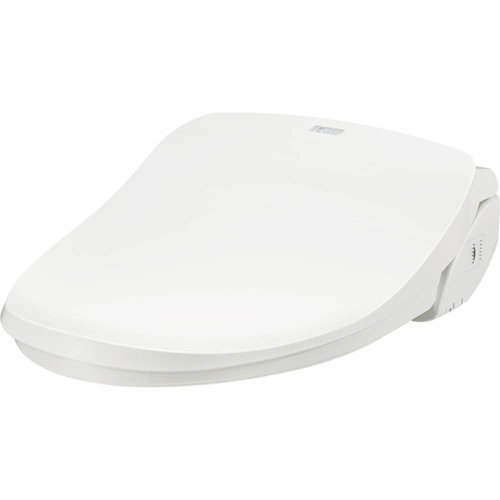 Bio Bidet - Slim Two Electric Bidet Toilet Seat - Round White-Left_Standard 