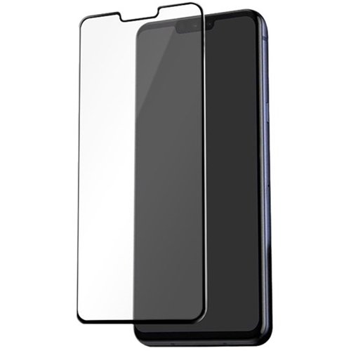 ArtsCase - Strong Shield Tempered Glass (9H) Screen Protector for LG G8 ThinQ - Black/Transparent