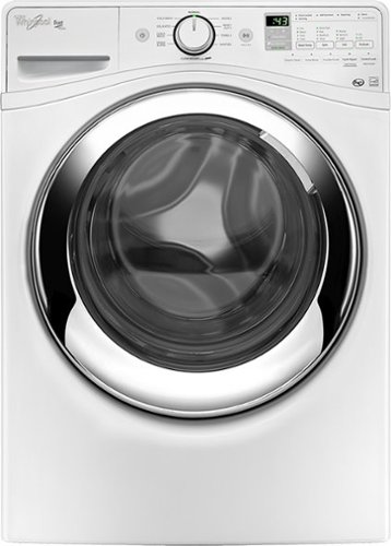  Whirlpool - Duet 4.3 Cu. Ft. 10-Cycle High-Efficiency Steam Front-Loading Washer - White