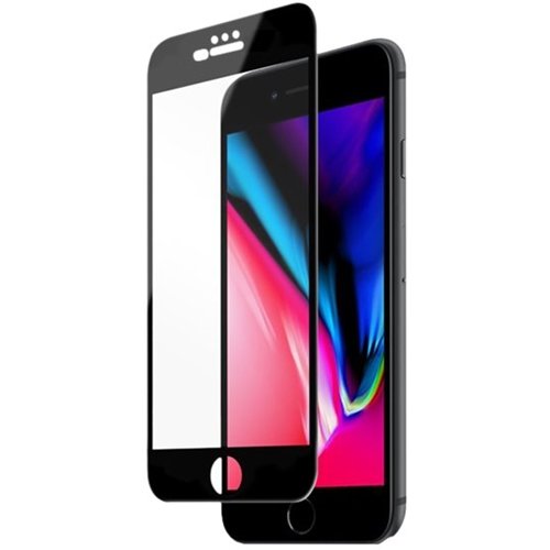 ArtsCase - Strong Shield Glass Tempered Glass (9H) Screen Protector for Apple® iPhone® 7 Plus and 8 Plus - Black/Transparent-Angle_Standard 