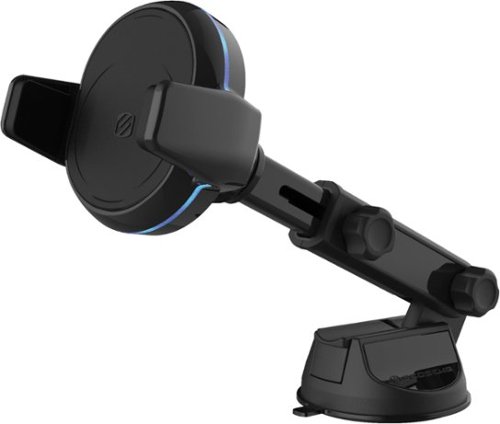 Scosche MagicGrip Extendo Auto-Grip Qi Wireless Charging Telescoping Window/Dash Mount. - Black
