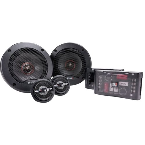 MB Quart - Premium 5-1/4" 2-Way Car Speakers with Aerated Paper Cones (Pair) - Black