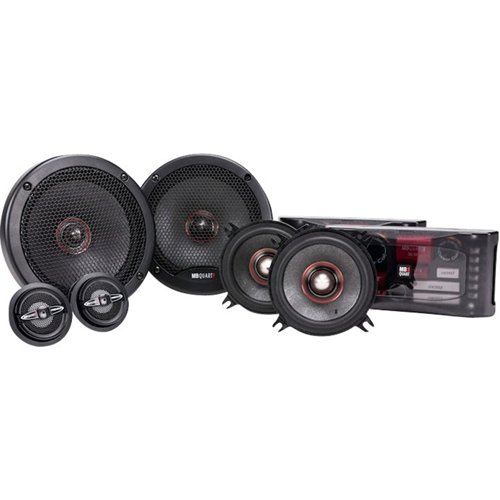 MB Quart - 6.5" 3-Way Car Speakers with Aerated Paper Cones (Pair) - Black