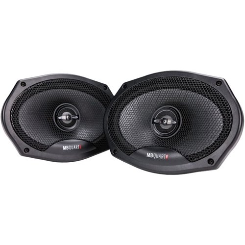 MB Quart - Premium 6" x 9" 2-Way Car Speakers with Aerated Paper Cones (Pair) - Black