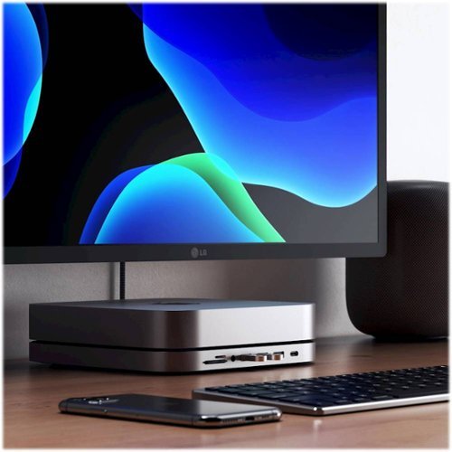 Satechi Type-C Aluminum Stand and Hub for Mac Mini & Mac Studio - USB-C Data Port, Micro/SD Card Reader, 3 USB 3.0 & Audio Jack - Space Gray BUY IN EUROPE