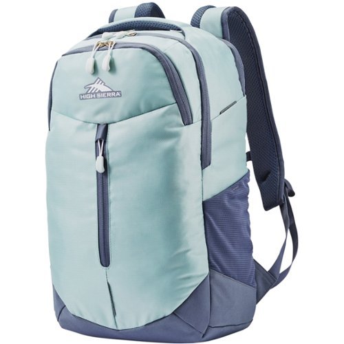 High Sierra Swerve Pro Laptop Backpack for 17 Laptop - Gray Blue/Blue Haze GLOBAL SHIPPING