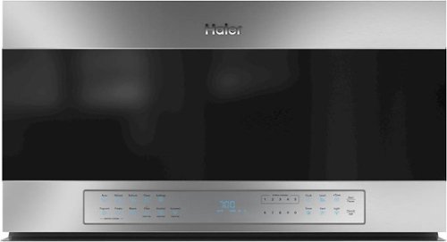 Haier - 1.6 Cu. Ft. Over-the-Range Microwave with Sensor Cooking and Built-In Wi-Fi - Stainless steel