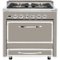 Viking - Tuscany 3.8 Cu. Ft. Freestanding Dual Fuel True Convection Range - Pacific Gray-Front_Standard