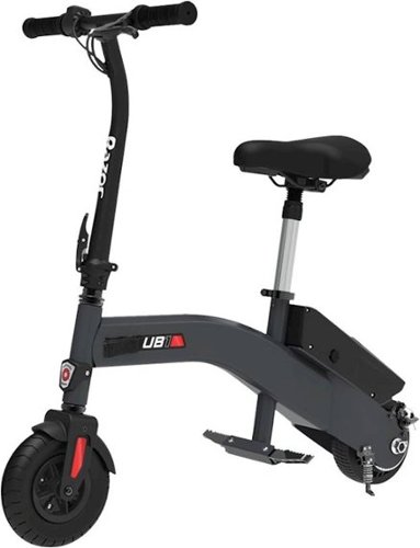 Razor - UB1 Seated Electric Scooter, Up to 40 Minutes of Continued Use, Speed up to 13.5 mph, 250W Motor - Black-Front_Standard 