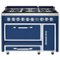 Viking - Tuscany 6.2 Cu. Ft. Freestanding Double Oven Dual Fuel True Convection Range - Cypress Green-Front_Standard