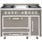 Viking - Tuscany 6.2 Cu. Ft. Freestanding Double Oven Dual Fuel True Convection Range - Pacific Gray-Front_Standard