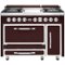 Viking - Tuscany 6.2 Cu. Ft. Freestanding Double Oven Dual Fuel True Convection Range - Kalamata Red-Front_Standard