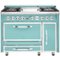 Viking - Tuscany 6.2 Cu. Ft. Freestanding Double Oven Dual Fuel True Convection Range - Bywater Blue-Front_Standard