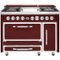 Viking - Tuscany 6.2 Cu. Ft. Freestanding Double Oven Dual Fuel True Convection Range - Reduction Red-Front_Standard