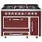 Viking - Tuscany 6.2 Cu. Ft. Freestanding Double Oven Dual Fuel True Convection Range - Reduction Red-Front_Standard