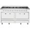 Viking - Tuscany 7.6 Cu. Ft. Freestanding Dual Fuel Convection Range - Frost White-Front_Standard