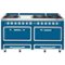 Viking - Tuscany 7.6 Cu. Ft. Freestanding Dual Fuel Convection Range - Alluvial Blue-Front_Standard