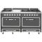 Viking - Tuscany 7.6 Cu. Ft. Freestanding Dual Fuel Convection Range - Damascus Gray-Front_Standard