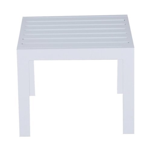 Elle Decor - Paloma Steel/Powder-Coated Aluminum Side Table - White