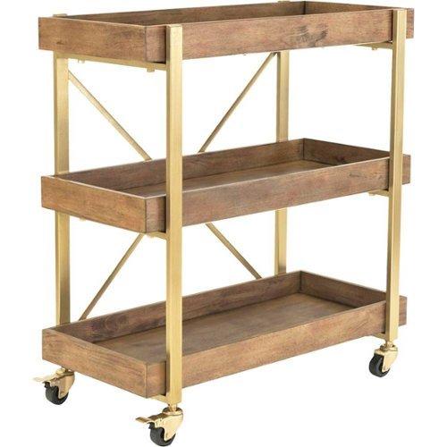 Adore Decor - Bar Cart - Gold