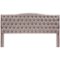 Elle Decor - Celeste Contemporary Tufted Fabric 78" King Upholstered Headboard - Brown-Front_Standard
