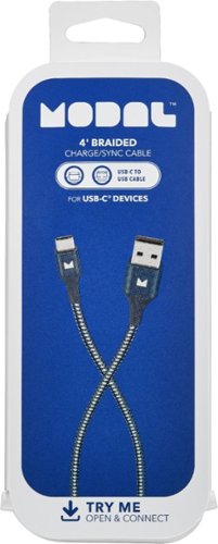 Modal™ 4' USB-C to USB-A Charge-and-Sync Cable - Blue/Gray WHERE TO BUY