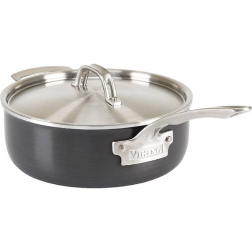 Viking - Hard Stainless 5 Ply 4 Qt. Sauté Pan - Gray/Silver-Angle_Standard 