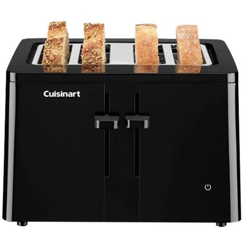 Cuisinart - T-Series 4-Slice Wide-Slot Toaster - Black