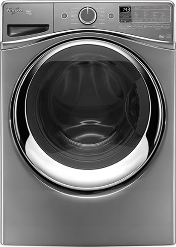  Whirlpool - Duet 4.5 Cu. Ft. 12-Cycle High-Efficiency Steam Front-Loading Washer - Chrome Shadow
