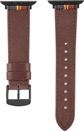 Platinum™ - Pride Edition Horween Leather Band for Apple Watch 40mm and Apple Watch Series 7 41mm - Bourbon