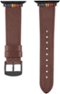 Platinum™ - Pride Edition Horween Leather Band for Apple Watch 40mm, Apple Watch Series 7 41mm and Apple Watch Series 8 41mm - Bourbon-Angle_Standard