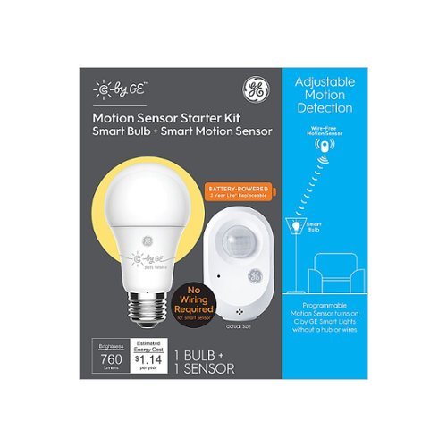 Image of C by GE - Wire-Free Motion Sensor Kit - White