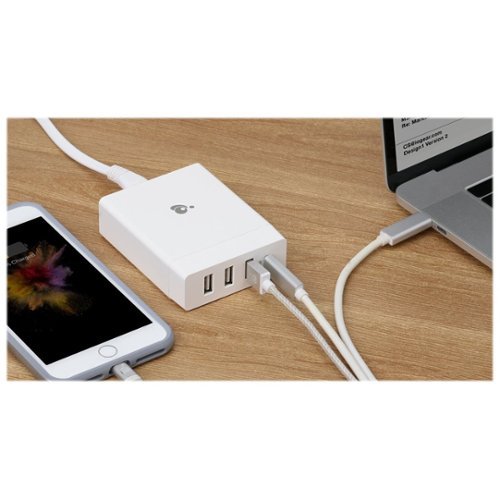 IOGEAR - 72W 4' Power Adapter - White-Front_Standard 