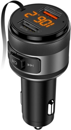 iSimple Bluetooth 5.0 FM Transmitter with External Microphone for Music Streaming, Charging, and Hands-Free Calling - Black HOW TO BUY