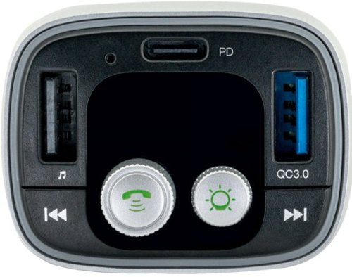 iSimple Bluetooth 5.0 FM Transmitter for Music Streaming, Charging, and Hands-Free Calling - Black WORLDWIDE DELIVERY