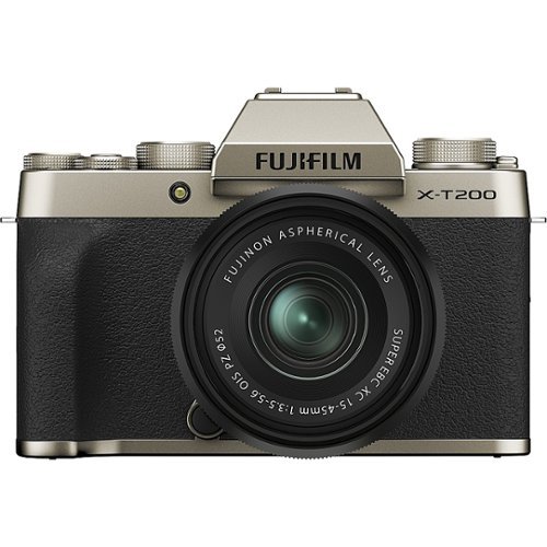 Fujifilm - X Series X-T200 Mirrorless Camera (Body Only) - Champagne Gold-Angle_Standard 