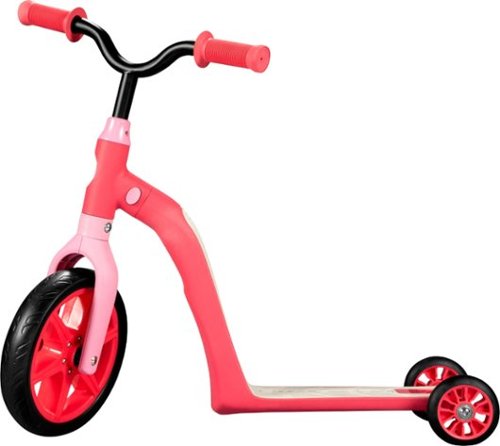 Swagtron - K6 4-IN-1 Kick Scooter and Balance Bike Combo - Pink