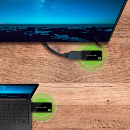 IOGEAR Share Pro Mini Wireless Transmitter and Receiver Kit - Black GLOBAL SHIPPING