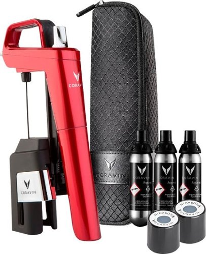 Coravin - Model Six Wine Preservation System - Candy Apple Red