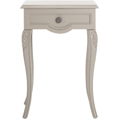 Finch - Heston Wood 1-Drawer End Table - Gray